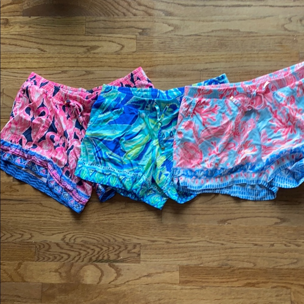 3 pairs of Lilly Pulitzer lounge shorts